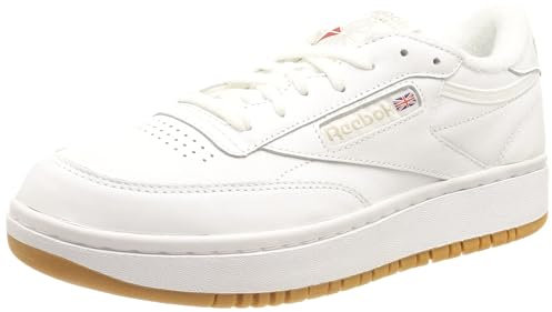 Reebok Women's Club C Double Shoes,White Reebok Rubber Gum 07 White,38.5 EU