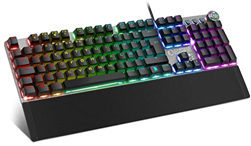 EMPIRE GAMING - Stardust Teclado Gaming - Teclas opto-mecánicas - Retroiluminación LED RGB - Gamer Software de programación - Reposa-muñecasextraíble (QWERTY Español)