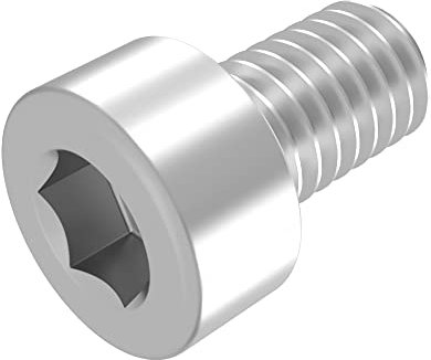 SECCARO Zylinderschraube M6 x 10 mm, Edelstahl V2A VA A2, DIN 912 / ISO 4762, Innensechskant, Vollgewinde, 20 Stück