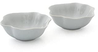 Portmeirion Sophie Conran Grey 14 Centimetre Floret Small Serving Bowl Set of Two, CPKB79286-XG