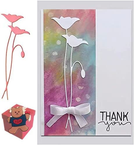 Blumenblatt-Stanzformen, Blumen-Stanzformen, Schablonen für Bastelprojekte, Scrapbooking, Fotoalbum, dekorative Prägepapier-Stanzformen für Kartenherstellung, Vorlage, 2 Stück