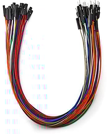 Chanzon 40pcs 30cm long Male to Female Header Jumper Wire Dupont Cable Line Connector 40 pin Solderless Multicolored for Arduino Raspberry pi Electronic Breadboard Protoboard PCB Board