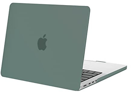 MOSISO Custodia Compatibile con MacBook Pro 14 Cover M4 M3 M2 M1 Pro Max 2025 2024 2023-2021 A3112 A3185 A3401 A2918 A2992 A2779 A2442,per MacBook Pro 14,2 display Liquid Retina Case, Midnight Verde
