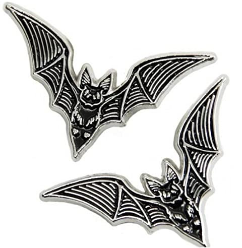 Fopytu 2 Pcs Halloween Fledermaus Emaille Pin Goth Witchy Style Halloween Fledermaus Lapel Pin Schmuck Halloween Accessoire Für Rucksäcke Jacken Hüte