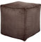 Louis Donné Pouf ST107-Coffee mit Fußstütze, Ottomanbezug, 45 cm, quadratisch, Boho-Pouf, Ottomane mit Stauraum für Wohnzimmer, drinnen und draußen, Geschenke für Damen und Herren, 45 cm, Kaffeebraun