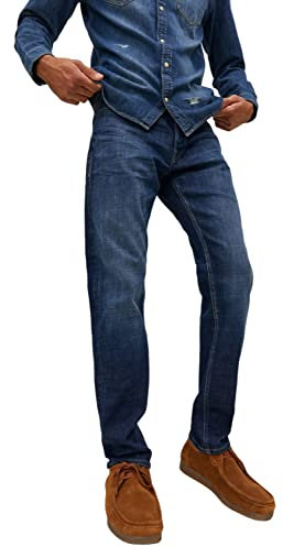 JACK & JONES Male Tapered Fit Jeans JJIMIKE JJORIGINAL JOS 211 NOOS Tapered Fit Jeans
