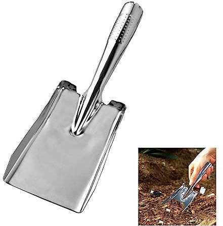 Gartenkellen Handwerkzeug, Edelstahl Gartenschaufel, Bend-Proof Gartenkelle, Kleine Spaten Schaufel Gartenschaufeln zum Pflanzen, Kleine Schaufeln zum Graben, Gartengeräte für Kinder, Frauen (Stil 2)
