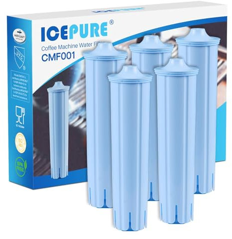 Kaffeemaschinen Wasserfilter Kompatibel mit Jura® Blue Filterpatrone Packung mit 5 (Nicht für Jura® E6, E8)