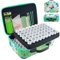 LIRUNQIU Diamond Painting Zubehör Boxen, 120 Stück Diamant Painting Aufbewahrungsbox Kits Werkzeug Set mit Stickers Tablett Stift