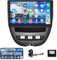 【1+32G】Hodozzy Android Autoradio per Toyota Aygo/Peugeot 107/Citroen C1 2005-2014, Autoradio Vivavoce Bluetooth, 10.1 Pollici Touchcreen con 24 Temi/GPS/WiFi/RDS/Mirror Link/SWC/USB+Canbus