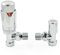Thermostatic Radiator Valve Chrome Angled TRV – Style (Chrome)