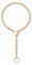 ADEMISHIA Damen-Halskette mit Herz-O-Ring – Handgefertigte verstellbare Punk-Gothic-Lariatkette in Y-Form (Gold, 24)