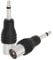 Eightwood Adapter 3,5 mm Mono Stecker auf 9,5 mm Pal TV Stecker Adapter 2 Stück für TV Radio Stereo Receiver Bose Wave Radio