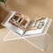 Winter Shore Durchsichtiger Buchständer Acryl - 2-Teiliger Buchhalter Leseständer - Desktop Book Stand für Offene & Geschlossene Zeitschriften, Bibeln, Rezepte, Lehr- & Kochbücher - 28 x 15,2 x 14 cm