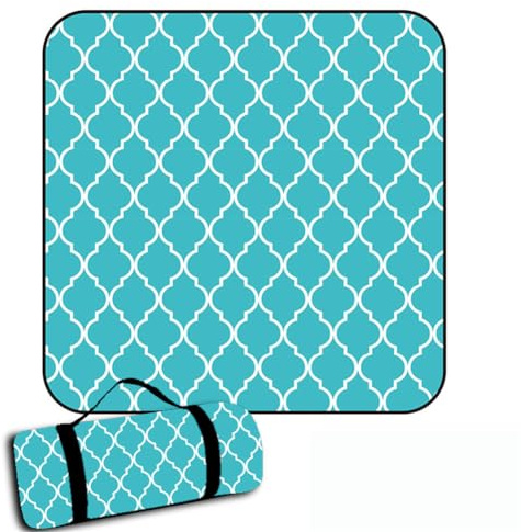 DOTBUY-SHOP Picknickdecke Wasserdicht, Campingdecke Stranddecke Maschinenwaschbar Faltbar Picknickmatte, für Outdoor Strand, Campen, Wandern und Ausflüge (Blau,200x150cm)