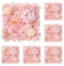 Gettimore Lot de 6 panneaux muraux de fleurs artificielles 3D pour décoration de mariage - Blanc (rose clair), 27IKB70ZLL24L2E6QX712S3Y9UT