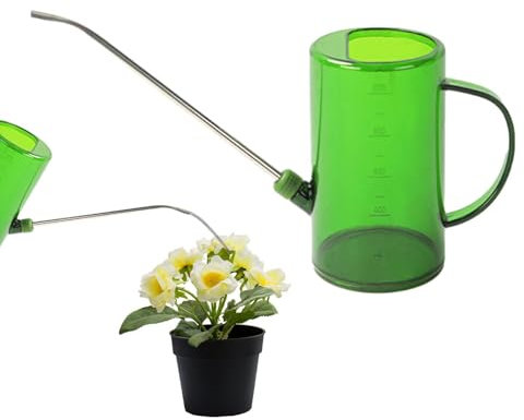 Regadera Pequeña - 2L Regadera De Plásticos para Interior Y Exterior, Regadera Bonsai con Caño Largo, Regador De Plantas para Jardín, Regadera para Plantas De Interior para Plantas En Maceta