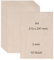 Mat-Haus 10 Stück A4 Sperrholzplatte 3mm (210 x 297 mm), Holz Platten, DIY Holzarbeiten, Geschenke, Deko, Birkensperrholz, Sperrholz für Laserschneiden, Lasergravur