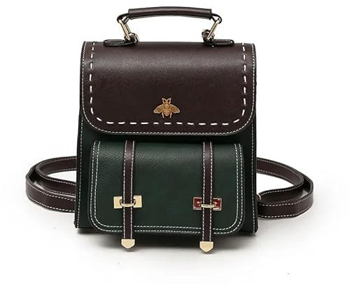 YLCYDLYU Schulrucksack Für Damen Damen Rucksack Vintage Leder Preppy Damen Rucksack Preppy Rucksack Reisetasche-Lv-20X21X9Cm