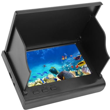 Underwater Fishing Camera, Portable Fish Finder Camera, IP68 Water proof 1200TVL Fishing Camera with 4.3 Inch LCD Monitor, 220° Rotating View, for Lake, Boat, Ice Fishing (49.2ft)