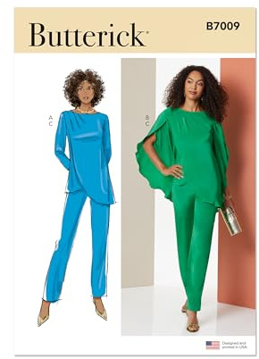 BUTTERICK Sewing Pattern B7009K5 Misses' Tunics and Trousers K5 (8-10-12-14-16)