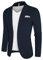 PJ PAUL JONES Herren Business Sakko Anzugjacke Regular Fit Sportlich Blazer mit Quadratischer Tuchverzierung Marineblau XXL
