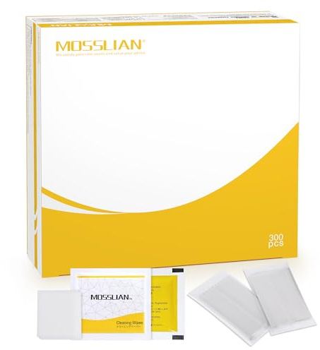 MOSSLIAN 300 Pièces lingettes Appareil Auditif, Lingettes Nettoyantes pour Embouts Auriculaires,Lunettes, Ecran, Telephone