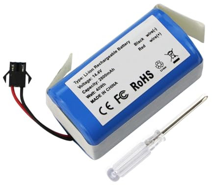 ANTIEE Vacuum Cleaner Batteria Compatibile con OKP Life K2 K3P K4 K5 K7 Robot aspirateurs, Robots domestiques ménagers 14.4V 2800mAh