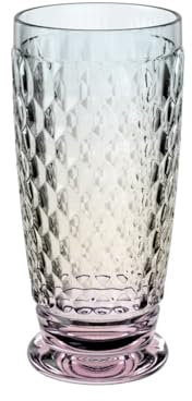 Villeroy & Boch - Boston Pearl verre à long drink aux éclats multicolores, résistant au lave-vaisselle, verre pour cocktails et long drinks, verre multicolore, verre exceptionnel, verre cristallin