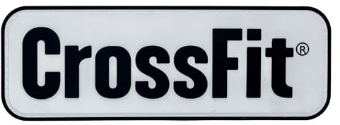 PVC CrossFit Patch 3D für Rucksack, Gym oder Reisen (Schwarz-Weiß)