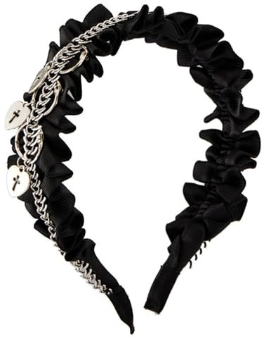 Punk-Nieten-Stirnband, Haarreif, Rock-Accessoire für Erwachsene, Uni, Rock-Kopfbedeckung, Zubehör