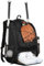 Großer Sport-Rucksack mit Schlägerhaltern, Mehrzweck-Ausrüstungstasche für Baseball, Softball und Lacrosse, 34 x 19 x 47 cm, Schwarz , Einheitsgröße