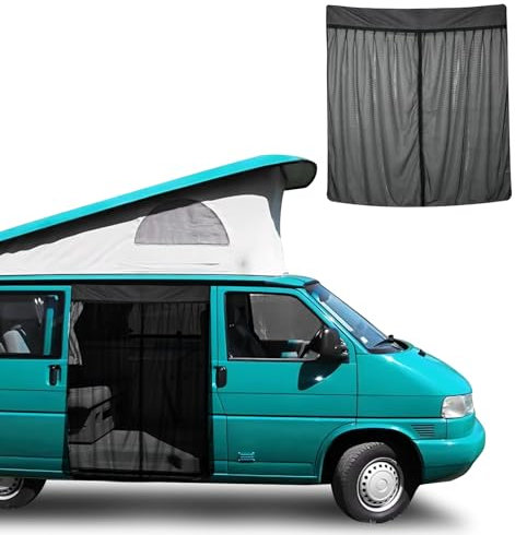 Opaltool Auto Insektennetz für 1990-2003 VW T4, Magnetische Heckklappe Hintertür Insektenschutznetze mit 4-seitigen Magneten für Camping Privatsphäre-Schutz