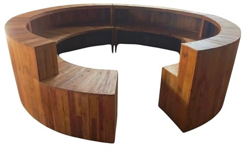 CREEDWOOD Verkaufstresen UNIKAT 4x4m | 4-teilig, Echtholz | Tresen, Thekenablage, Beratertresen, Rezeptionstheke, Anmeldung, Infotheke, Praxistheke