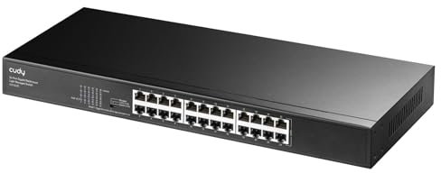 Cudy 794040 Switch 24 Porte Gigabit Web Managed, GS1024E Nero