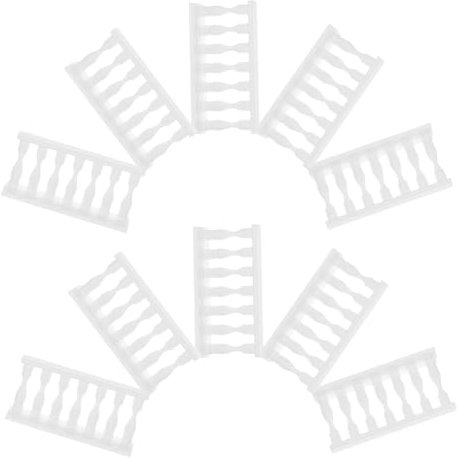 iplusmile 10stücke Zaun-dekor Kunststoff Für Puppenhäuser Sandtische Und Mikrolandschaften Miniatur-Zaun-Ornamente Für Szenenlayout-Dekoration Und Modellbau