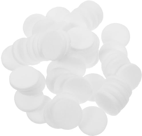 ibasenice Diffusorpads aus Hautfreundlicher Baumwolle 50 Stück 3X3X0,1 Zoll Nachfüllpads für Auto Duftmedaillons Passend für Duftkerzen und Täglichen Gebrauch