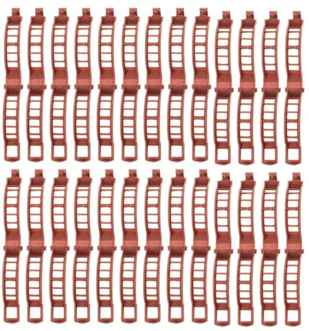 Gatuida 100 Stück Braune Pflanzenclips aus Pp mit Hoher Bruchfestigkeit für Gartenpflanzen und Gemüse Starke Tomatenklammern als Praktische Rankhilfe im Garten