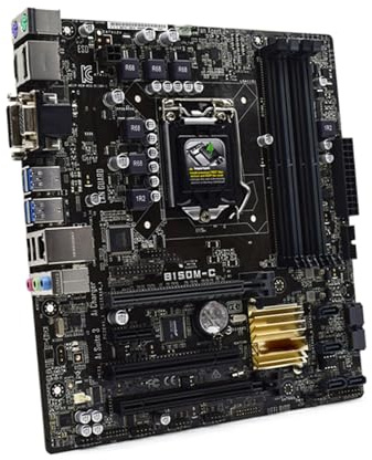 Carte mère Carte mère Fit for ASUS B150M-C/CSM LGA1151 Compatible avec Les processeurs i7-7700K, i7-6700K, i5-7600K et i5-6600K (6500 MHz), 4 x DDR4, 64 Go de RAM, HDMI, M.2, PCIe 3.0