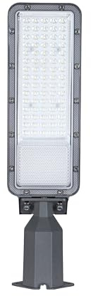 Dopa Lampione Stradale elettricio LED 6000K ad Alta Luminosità – IP65 Impermeabile, Alluminio Pressofuso, Braccio Orientabile ±70°, Illuminazione Esterna 50W / 100W / 200W (50W)