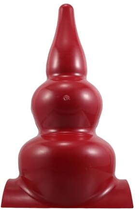 Ciieeo Ornement de Toit en Gourde pour Gazebo Traditionnel Chinois, Habillage de Toit de Courge Résistant aux Intempéries, Couleur Rouge Jujube, Décoration Architecturale Étanche