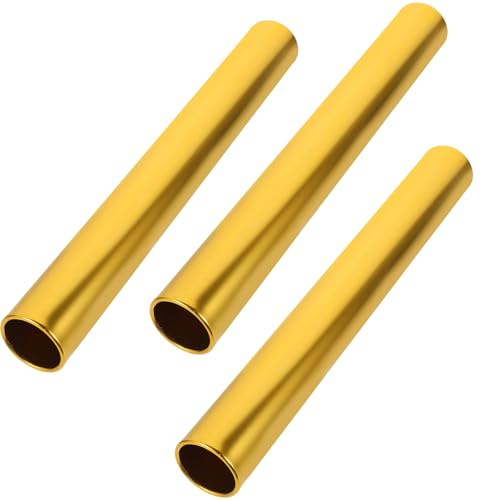 TOYANDONA 3 Bastones de Relevos para Resistentes y Ligeros para Competencias de Atletismo y Carreras Escolares