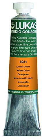 LUKAS STUDIO GOUACHE 20 ml - Künstler-Gouache in Premium-Qualität - Farbton Lichter Ocker
