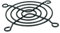 Fan grill for axial fans 60mm black