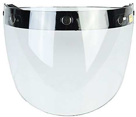 Visiera Ribaltabile Trasparente Casco Intera Tre Bottoni Flip Up Sali Scendi Bandit DMD Yam Biltwell Bell