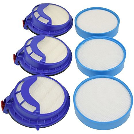 Ufixt Fits Dyson DC25 and DC25i Hepa Pre Motor and Post Motor Vacuum Cleaner Filters x 3 Sets