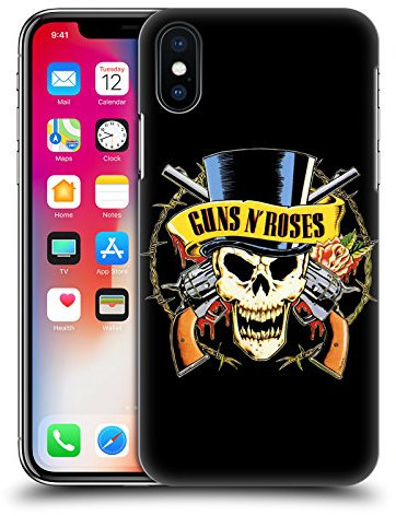 Head Case Designs Offizielle Zugelassen Guns N' Roses Hut Mit Schädel Kunst Harte Rueckseiten Handyhülle Hülle Huelle kompatibel mit Apple iPhone X/iPhone XS