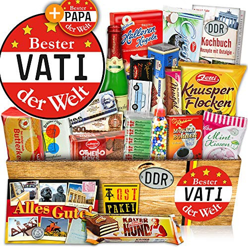 Bester Vater - Geschenkbox DDR Süß - Geschenkidee zum Geburtstag