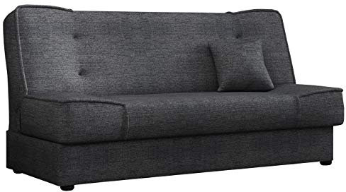 Mirjan24 Schlafsofa Gemini mit Bettkasten, 3 Sitzer Sofa, Couch mit Schlaffunktion, Bettsofa Schlafsofa Polstersofa Farbauswahl Couchgarnitur (Enjoy 24)