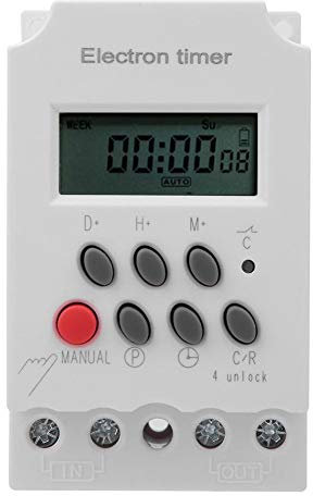 220VAC 30A Timer Switch, KG316T-III Electronic Timer Switch, Microcomputer Intelligent Large Current, 88 x 54 x 42mm